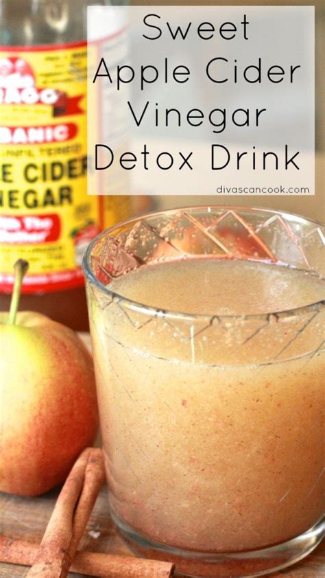 Sweet Apple Cider Vinegar Detox Drink | Divas Can Cook