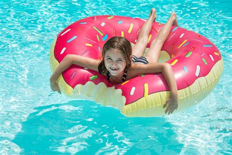 Donut Pool Float: Relax in the most gluttonous pool float imaginable.