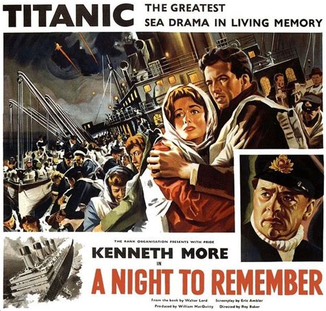 A Night to Remember (1958) | A night to remember, Titanic movie ...