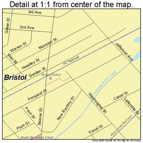 Bristol Pennsylvania Street Map 4208760