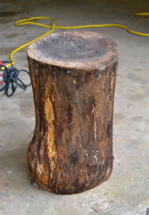 A Work In Progress: Tree Stump Table