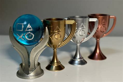 Mini PS5 Playstation 5 Trophies Gold Silver Bronze - Etsy UK