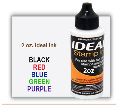 Ideal Trodat Rubber Stamp Pad Ink | 2 oz