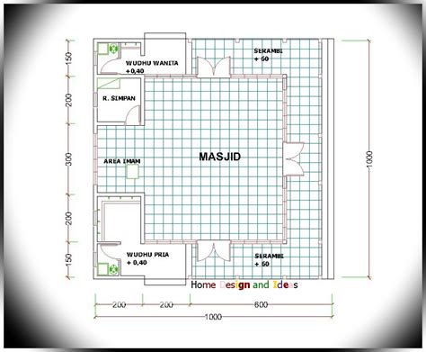 25 Gambar Denah Masjid Ukuran 15x15 Paling Populer - IMAGESEE