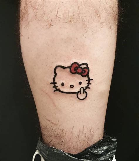 #hellokitty #hellokittytattoo hello kitty tattoo #badass #cutetattoo # ...