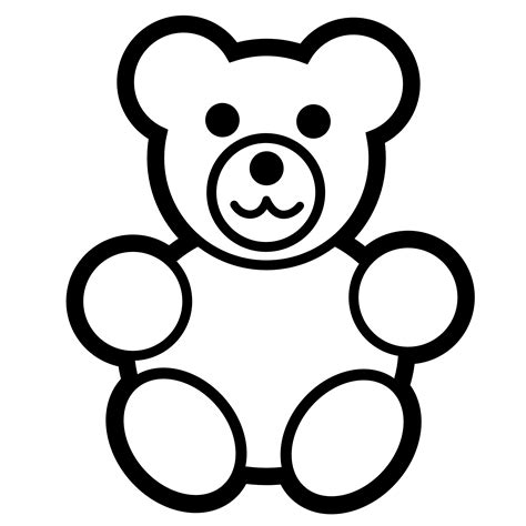 Free Line Drawing Teddy Bear, Download Free Line Drawing Teddy Bear png ...