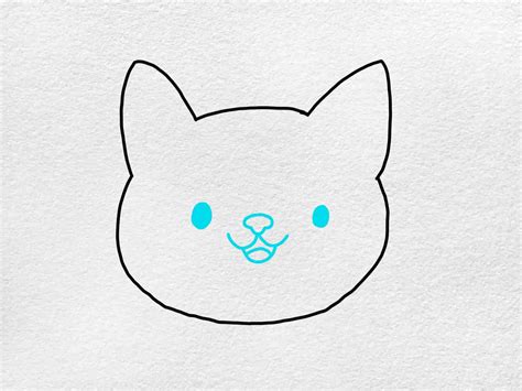 Narwhal Outline Easy to Draw Kitty Face Just the Outline - Mejia Bearaince