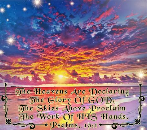 The Heavens Are Declaring the Glory of GOD Psalms,19:1 Digital Download ...