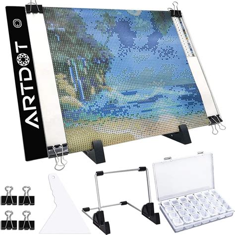 ARTDOT Bloc lumineux LED A4 pour peinture diamant, kit de tableau ...