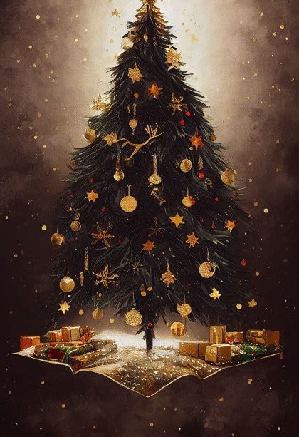 Free Christmas Tree Background Image