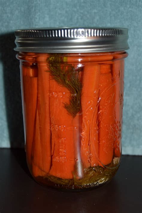 A favorite at The Farm!! Carrots pickled with garlic and fresh dill, so ...