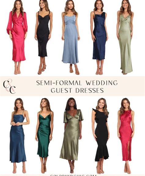 Wedding Dress Code Guide - Color & Chic in 2022 | Semi formal dresses ...