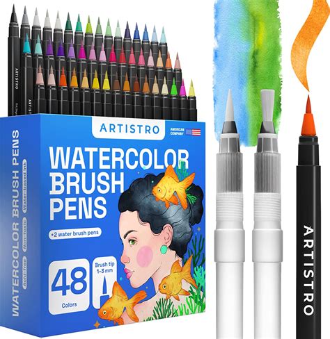 Watercolor Paint Pens: Watercolor Pens & Watercolor Brush Pen Set ...