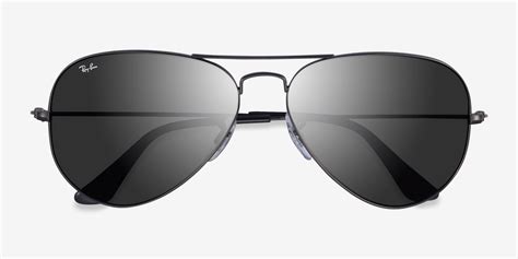 Ray-Ban RB3025 Aviator - Aviator Black Frame Prescription Sunglasses ...