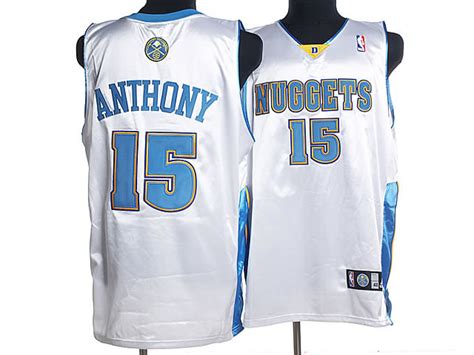 Cheap NBA Denver Nuggets 15 Camerlo Anthony Authentic White Jersey for ...