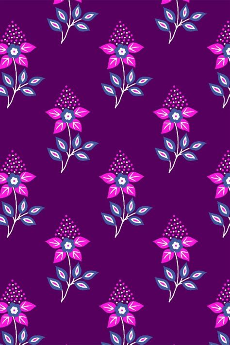 Traditional Textiles Floral Buti Design | Floral pattern vector ...