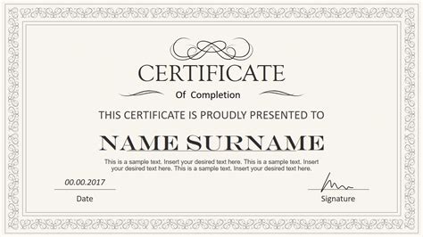 Powerpoint Certificate Template Free