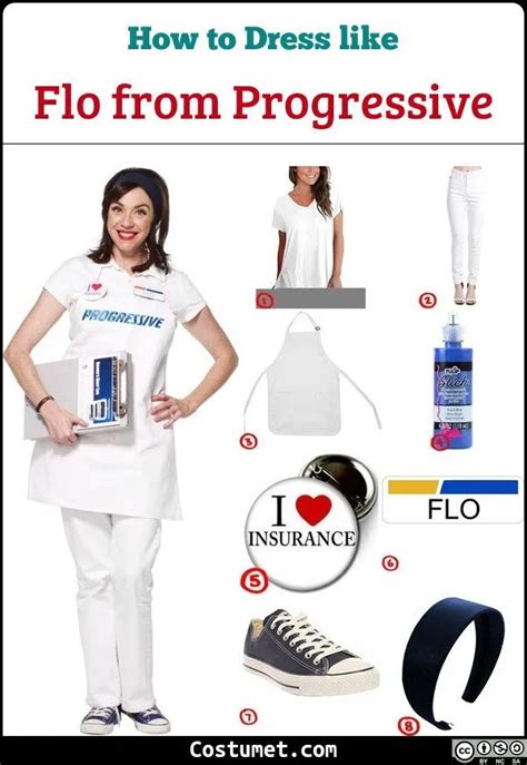 Flo from Progressive Costume for Cosplay & Halloween | Flo progressive ...