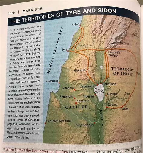 NIV Study Bible p1670 Tyre and Sidon Map-10 – Dave R Phillips