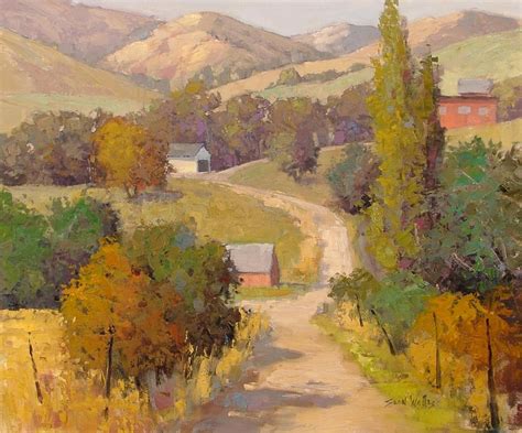 beautiful landscape oil paintings by Sean Wallis ~ craft art ideas