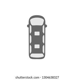 Bus Top View Vector Icon On Stock Vector (Royalty Free) 1304638327 ...