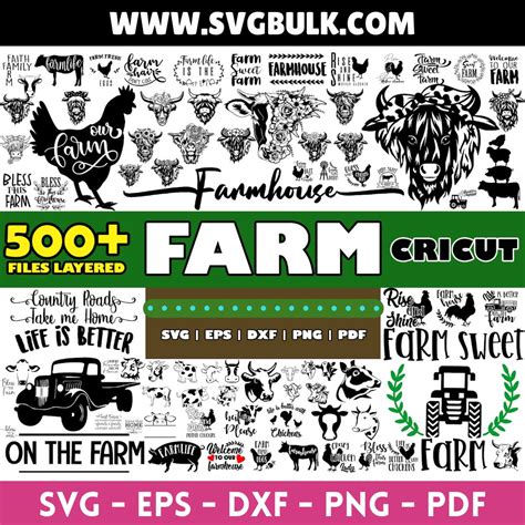 Farm Svg, Farm Silhouette, Farm Clipart, Barn Svg, Farm Life Svg, Farm