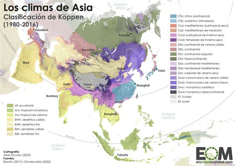 El Mapa De Los Climas De Asia Mapas De El Orden Mundial Eom Images ...