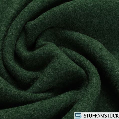 Fabric Pure New Wool Knitted Fabric Fir Green Fulling Loden - Etsy