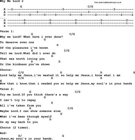 Kris Kristofferson song: Why Me Lord 2, lyrics and chords