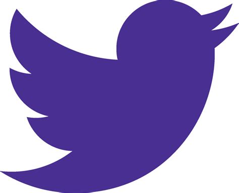 Purple Twitter Logo - LogoDix