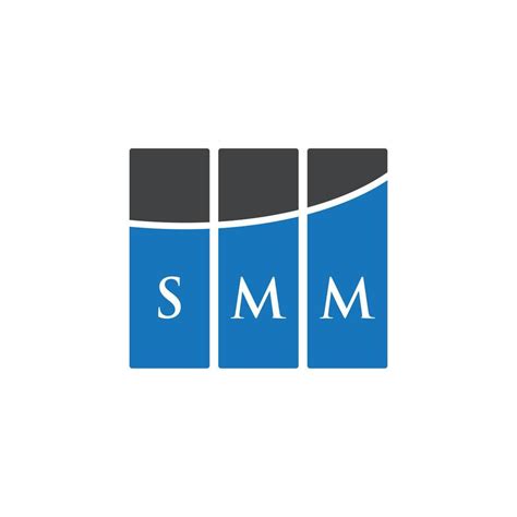 SMM letter logo design on white background. SMM creative initials ...