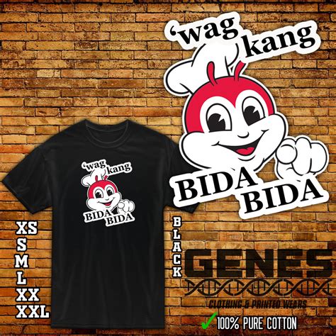 Jollibee Bida ang saya Bida bida Big bee unisex shirt (an0129) | Lazada PH