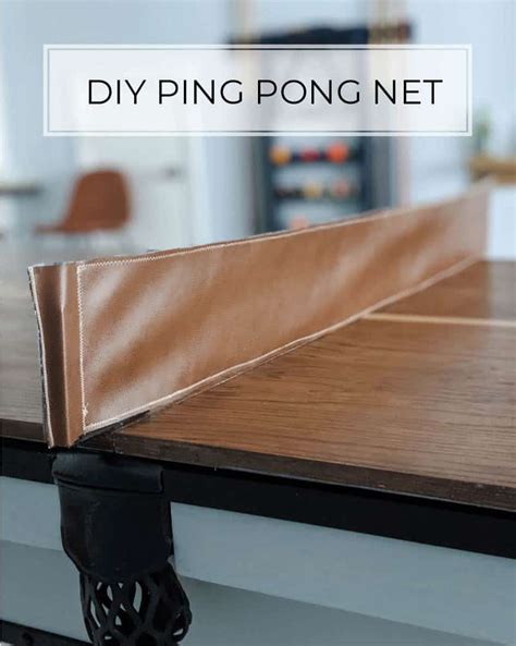 The Easiest Leather Ping Pong Net Tutorial - Pine and Poplar