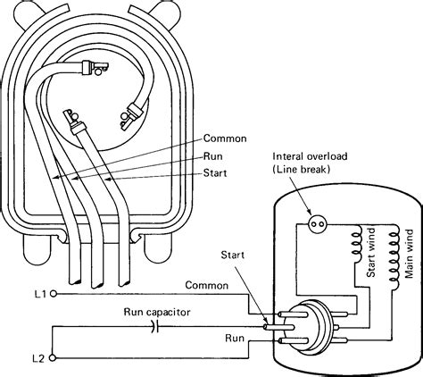 Single Phase Motor Wiring Diagram With Capacitor Start Capac