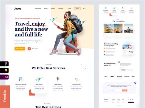 Web design : Travel Agency Landing Page by Mike Taylor for Landing Page ...