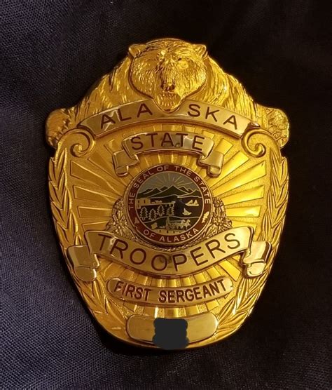 First Sergeant, Alaska State Troopers (C&H Metal Crafts) | Fire badge ...