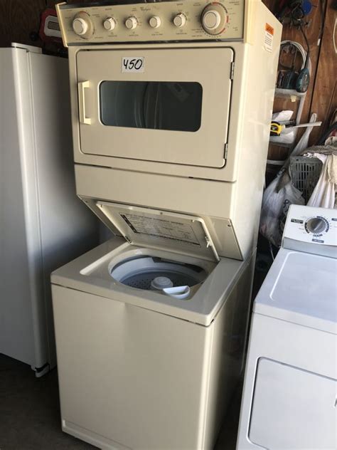 Whirlpool stackable washer and dryer 27” wide in perfect condition and ...