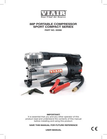 VIAIR 88P Air Compressors & Inflator User Manual | Manualzz