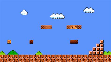 Super Mario Bros 1-1 Wallpaper HD Flat by wougie89 on DeviantArt