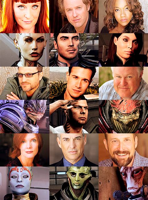 marriedgamer • Mass Effect: Characters and their voice actors.