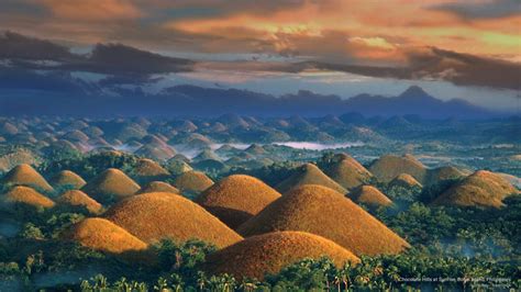 hills, chocolate, philippines, 2K, bohol, island, sunrise, Asia HD ...