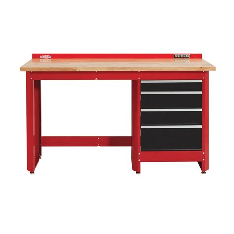 CRAFTSMAN 72-in W X H Wood Work Bench 2000 Series Workbench, 4-drawer ...