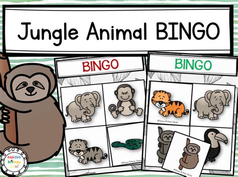 Jungle Animal BINGO