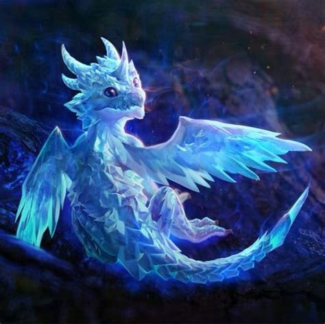 baby Ice Dragon | Dragon pictures, Mythical creatures, Cute dragons