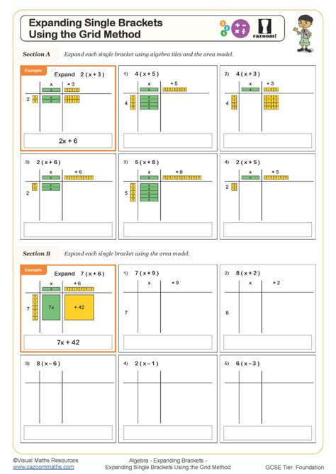 Expanding Single Brackets Worksheet | Fun and Engaging PDF Worksheets