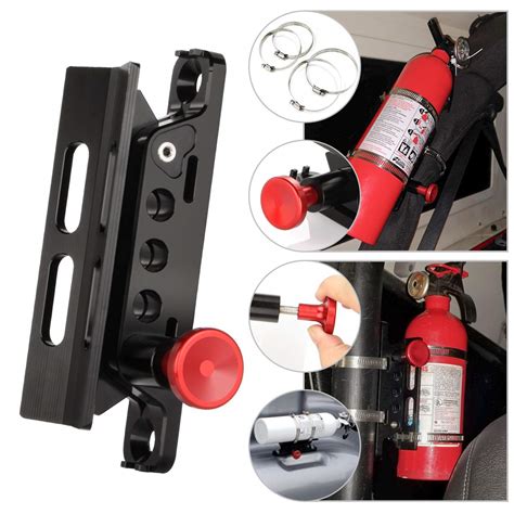 Buy Adjustable Aluminum Roll Bar Bottle/Fire Extinguisher Holder with 4 ...