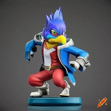 Falco lombardi amiibo figure from star fox on Craiyon