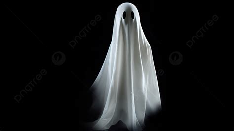 Ghost That Is Set Up Against A Black Background, Show Me A Picture Of ...