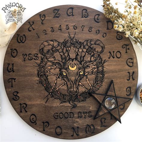 Ouija Board - Black Phillip - Dark wood – Pandora Witch Shop