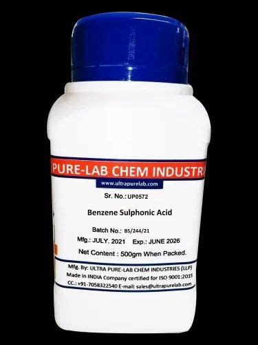 Benzene Sulphonic Acid, Purity: 90%, CAS Number: 98-11-3 at Rs 3968/kg ...